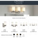 Crosby 4 Light 31 inch Brushed Nickel Wall Mt Bath 4 Arm Wall Light